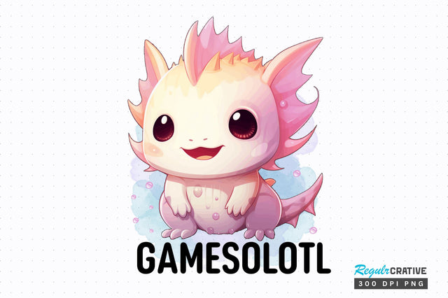 Gamesolotl Sublimation Design Sublimation Regulrcrative 