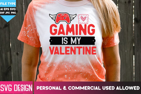 Gaming is my Valentine SVG Cut Files, Gaming is my Valentine SVG Design, Happy Valentine's Day SVG ,Valentine SVG Bundle, Love SVG Bundle SVG BlackCatsMedia 