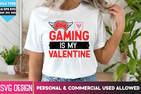 Gaming is my Valentine SVG Cut Files, Gaming is my Valentine SVG Design, Happy Valentine's Day SVG ,Valentine SVG Bundle, Love SVG Bundle SVG BlackCatsMedia 