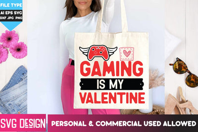 Gaming is my Valentine SVG Cut Files, Gaming is my Valentine SVG Design, Happy Valentine's Day SVG ,Valentine SVG Bundle, Love SVG Bundle SVG BlackCatsMedia 