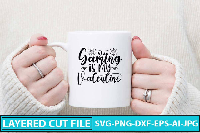 Gaming is My Valentine SVG Design SVG Syaman 