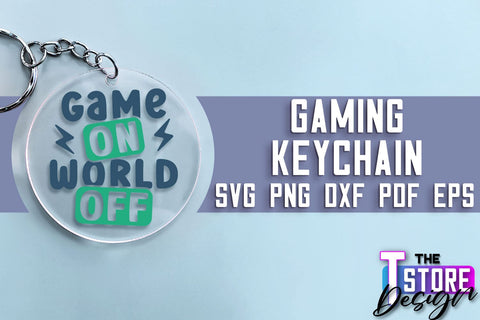 Gaming Keychain SVG Design | Gamer Quotes SVG | Funny Sayings SVG SVG The T Store Design 