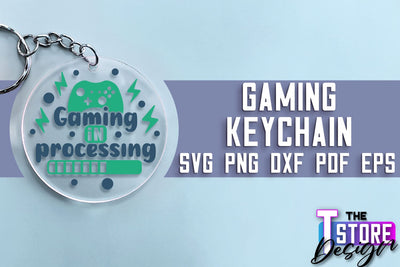 Gaming Keychain SVG Design | Gamer Quotes SVG | Funny Sayings SVG SVG The T Store Design 