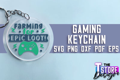 Gaming Keychain SVG Design | Gamer Quotes SVG | Funny Sayings SVG SVG The T Store Design 