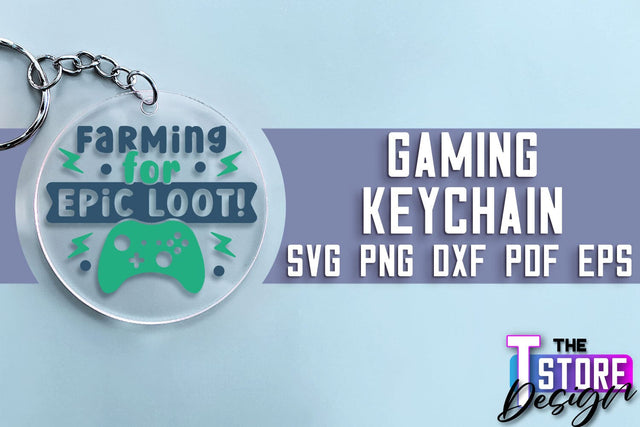 Gaming Keychain SVG Design | Gamer Quotes SVG | Funny Sayings SVG SVG The T Store Design 