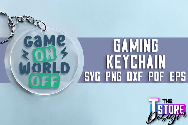 Gaming Keychain SVG Design | Gamer Quotes SVG | Funny Sayings SVG SVG The T Store Design 