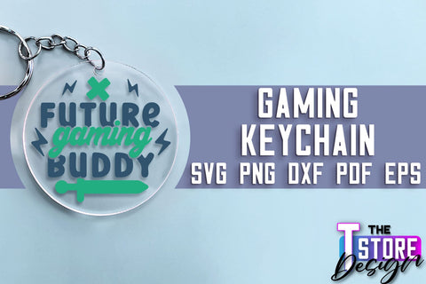 Gaming Keychain SVG Design | Gamer Quotes SVG | Funny Sayings SVG SVG The T Store Design 