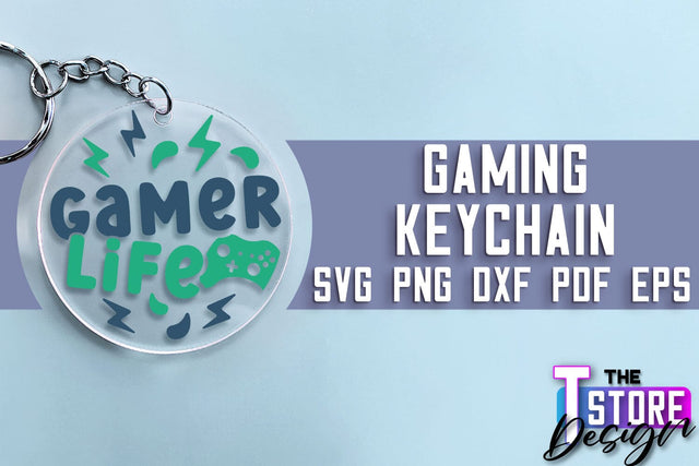 Gaming Keychain SVG Design | Gamer Quotes SVG | Funny Sayings SVG SVG The T Store Design 