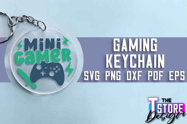 Gaming Keychain SVG Design | Gamer Quotes SVG | Funny Sayings SVG SVG The T Store Design 