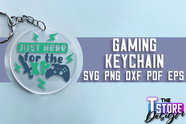 Gaming Keychain SVG Design | Gamer Quotes SVG | Funny Sayings SVG SVG The T Store Design 