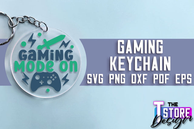Gaming Keychain SVG Design | Gamer Quotes SVG | Funny Sayings SVG SVG The T Store Design 