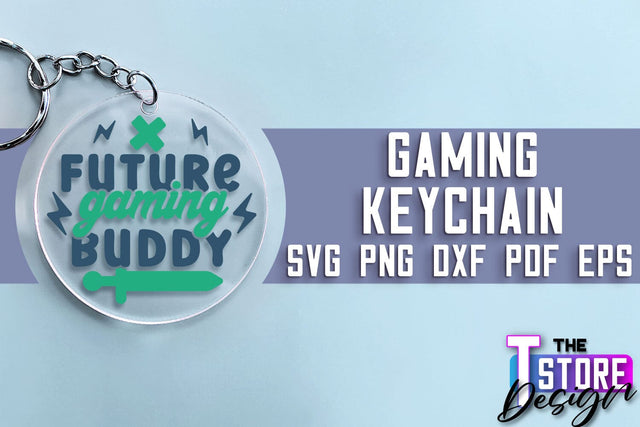 Gaming Keychain SVG Design | Gamer Quotes SVG | Funny Sayings SVG SVG The T Store Design 