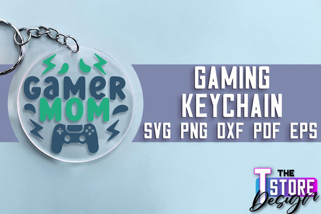 Gaming Keychain SVG Design | Gamer Quotes SVG | Funny Sayings SVG SVG The T Store Design 
