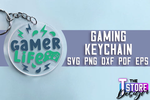 Gaming Keychain SVG Design | Gamer Quotes SVG | Funny Sayings SVG SVG The T Store Design 