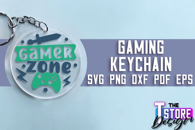 Gaming Keychain SVG Design | Gamer Quotes SVG | Funny Sayings SVG SVG The T Store Design 