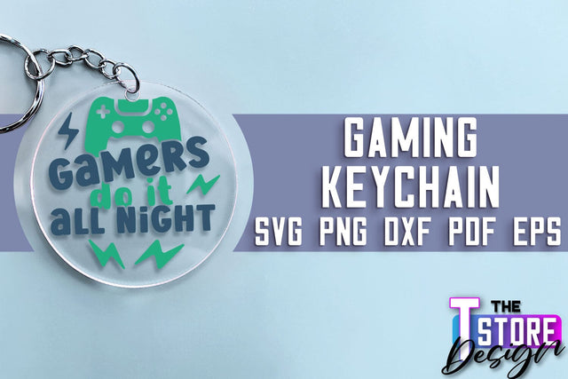 Gaming Keychain SVG Design | Gamer Quotes SVG | Funny Sayings SVG SVG The T Store Design 