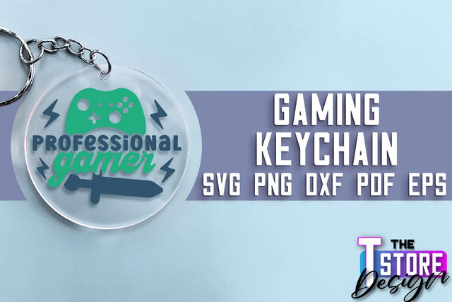 Gaming Keychain SVG Design | Gamer Quotes SVG | Funny Sayings SVG SVG The T Store Design 