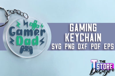 Gaming Keychain SVG Design | Gamer Quotes SVG | Funny Sayings SVG SVG The T Store Design 