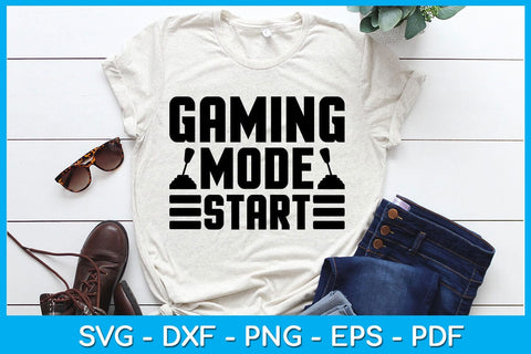 Gaming Mode Start SVG PNG PDF Cut File SVG Creativedesigntee 