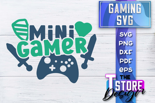Gaming SVG Design | Gamer Quotes SVG | Funny Sayings SVG SVG The T Store Design 