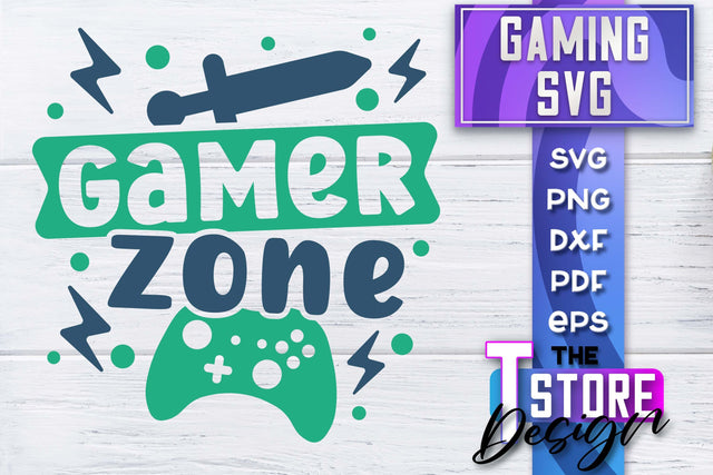 Gaming SVG Design | Gamer Quotes SVG | Funny Sayings SVG SVG The T Store Design 