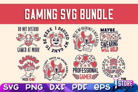Gaming SVG Design | Gamer Quotes SVG | Funny Sayings SVG v.1 SVG The T Store Design 