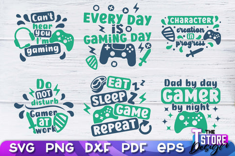 Gaming SVG Design | Gamer Quotes SVG | Funny Sayings SVG v.1 SVG The T Store Design 