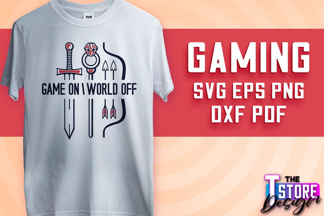 Gaming SVG Design | Gamer Quotes SVG | Funny Sayings SVG v.1 SVG The T Store Design 