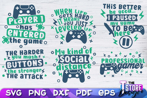 Gaming SVG Design | Gamer Quotes SVG | Funny Sayings SVG v.2 SVG The T Store Design 