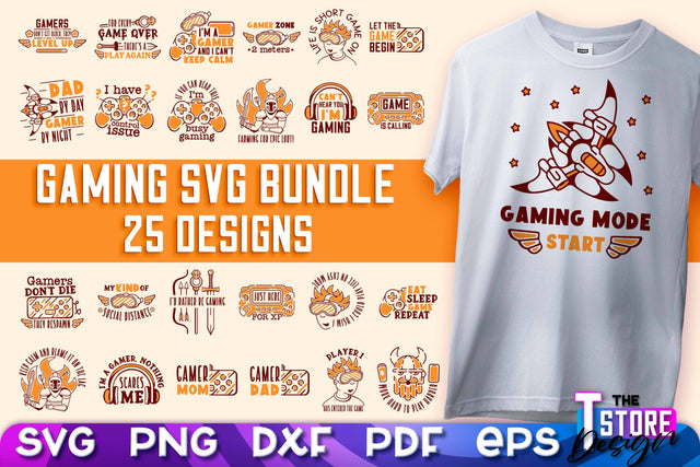 Gaming SVG Design | Gamer Quotes SVG | Funny Sayings SVG v.2 SVG The T Store Design 