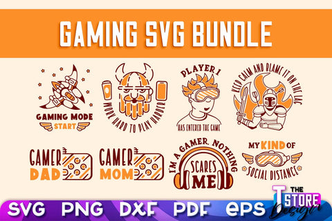 Gaming SVG Design | Gamer Quotes SVG | Funny Sayings SVG v.2 SVG The T Store Design 
