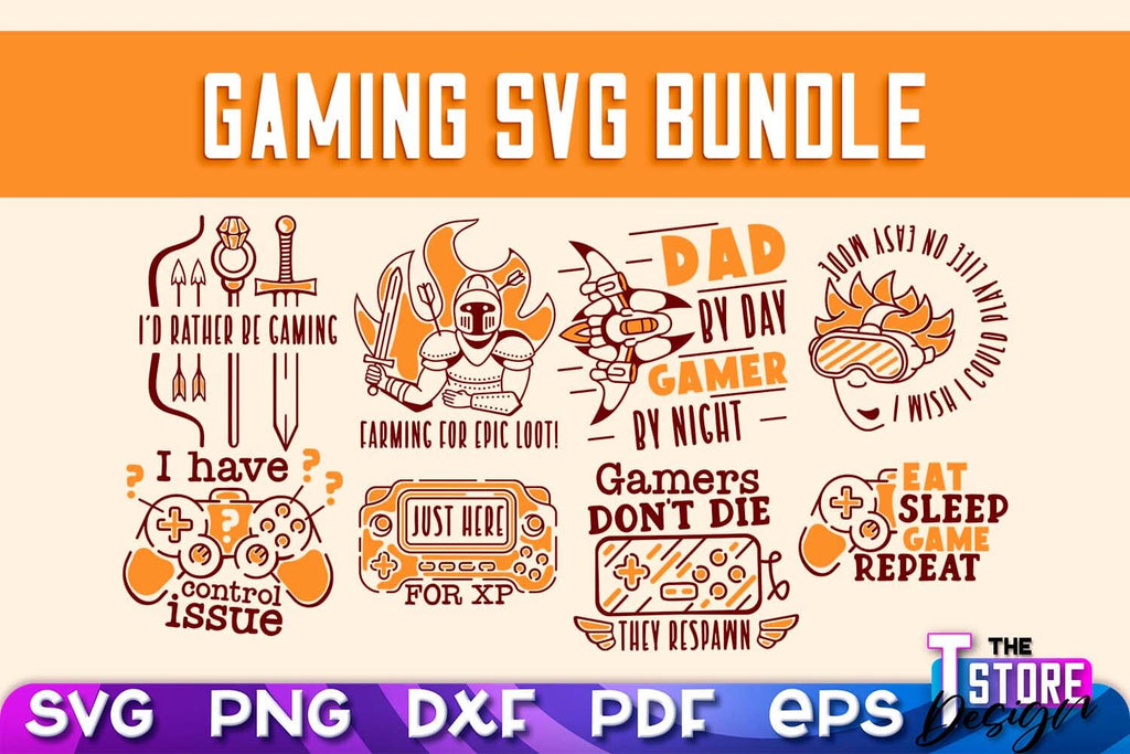 Gaming SVG Design | Gamer Quotes SVG | Funny Sayings SVG v.2 - So Fontsy