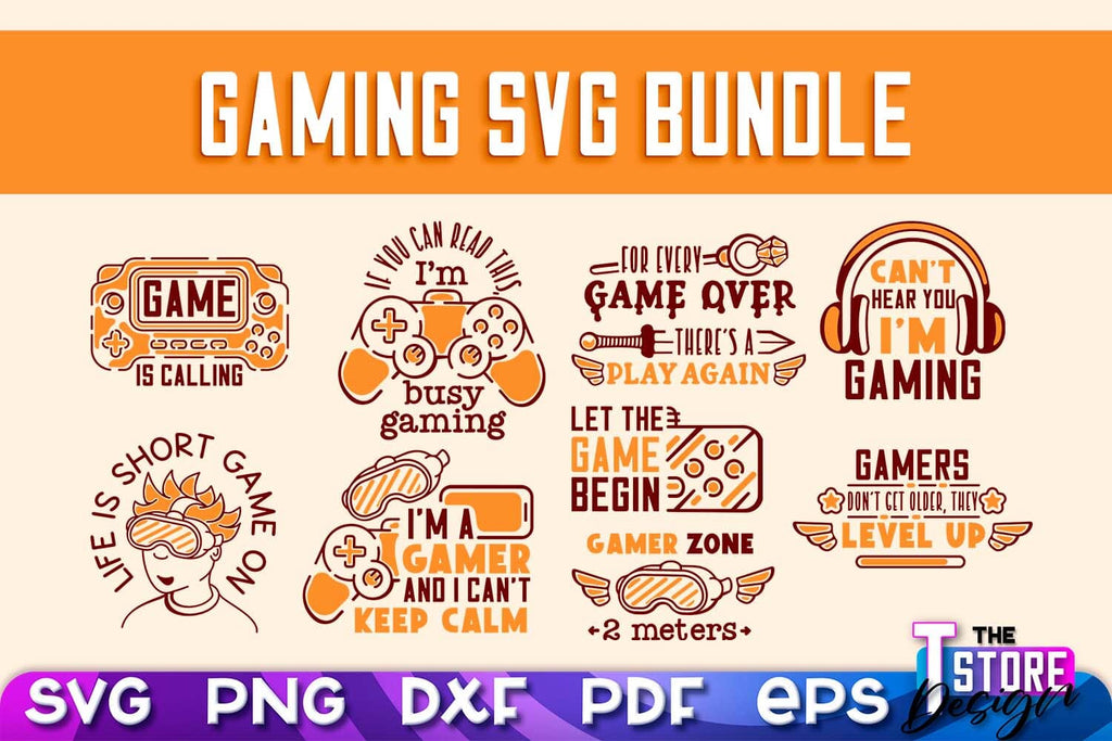 Gaming SVG Design | Gamer Quotes SVG | Funny Sayings SVG v.2 - So Fontsy