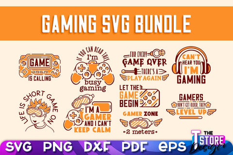 Gaming SVG Design | Gamer Quotes SVG | Funny Sayings SVG v.2 SVG The T Store Design 