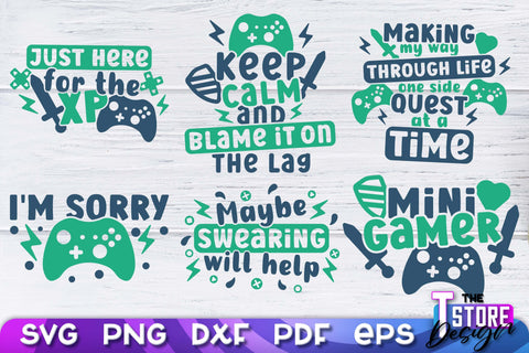 Gaming SVG Design | Gamer Quotes SVG | Funny Sayings SVG v.2 SVG The T Store Design 