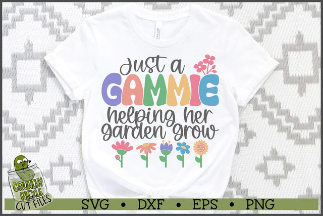 Gammie Helping Her Garden Grow SVG File SVG Crunchy Pickle 