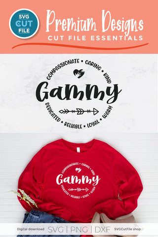 Gammy svg, Gammy heart svg, grandma Gammy svg circle SVG SVG Cut File 
