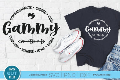 Gammy svg, Gammy heart svg, grandma Gammy svg circle SVG SVG Cut File 