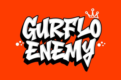 Ganker Storm - Simple Graffiti Font with Swash Font Mozzatype 