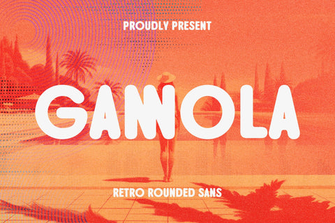Gannola - Retro Rounded Sans Font studioalmeera 