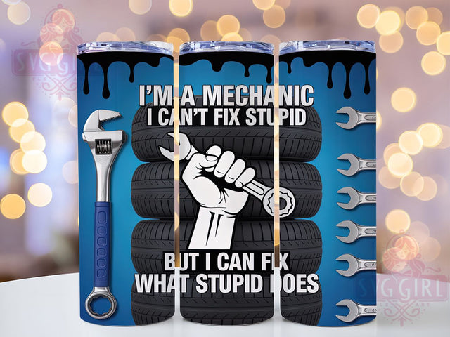 Garage Life Funny Mechanic Tumbler, Funny Mechanic Tumbler, Car Repair Present, Garage Gift Design, Automotive Tool Gift, Workshop Drinkware, Sublimation Template Sublimation SvggirlplusArt 