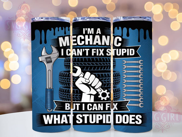 Garage Life Funny Mechanic Tumbler, Funny Mechanic Tumbler, Car Repair Present, Garage Gift Design, Automotive Tool Gift, Workshop Drinkware, Sublimation Template Sublimation SvggirlplusArt 