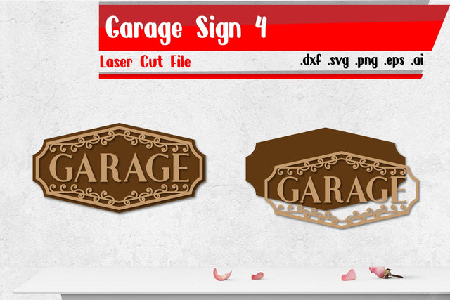Garage Sign 4 - Vintage Sign Laser Cut Files SVG zafrans studio 