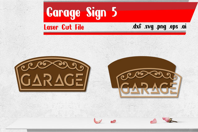 Garage Sign 5 - Vintage Sign Laser Cut Files SVG zafrans studio 