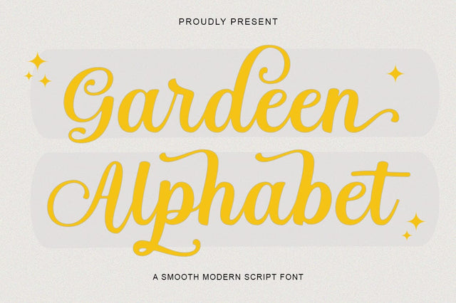 Garden Alphabet Font Suza Studio 