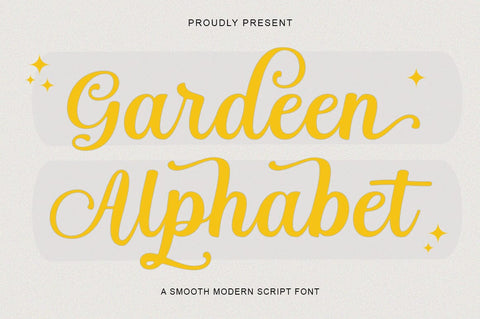Garden Alphabet Font Suza Studio 