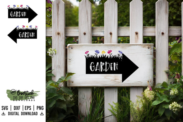 Garden arrow left and right, SVG file SVG Boertiek 