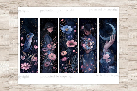 Garden Bookmark | Fantasy Printable Bundle SVG GlamArtZhanna 