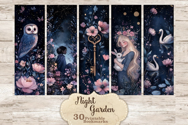 Garden Bookmark | Fantasy Printable Bundle SVG GlamArtZhanna 