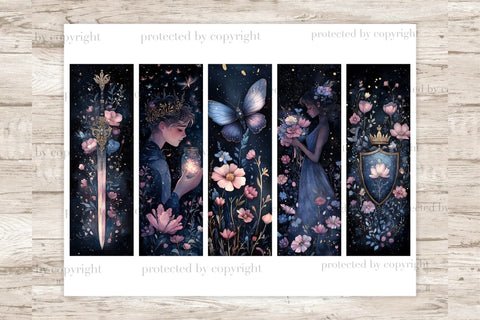 Garden Bookmark | Fantasy Printable Bundle SVG GlamArtZhanna 